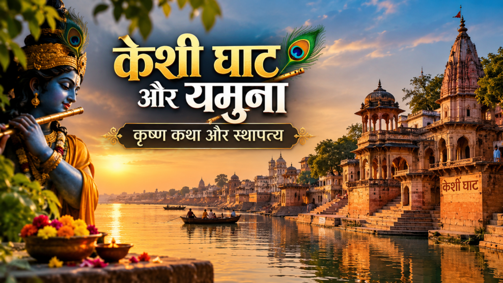 वृंदावन के केशी घाट और यमुना का ऐतिहासिक नदी तटीय दृश्य