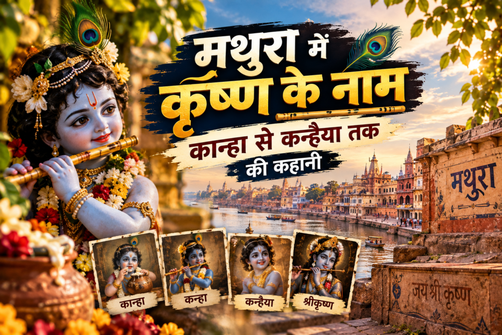 मथुरा की ब्रज संस्कृति में कान्हा और कन्हैया नाम से जुड़े कृष्ण के आत्मीय संबोधन