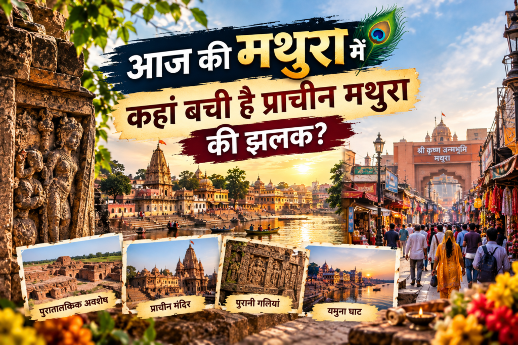 आज की मथुरा की पुरानी गलियों और विरासत में दिखती प्राचीन मथुरा की झलक